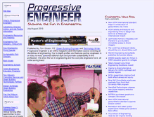 Tablet Screenshot of progressiveengineer.com